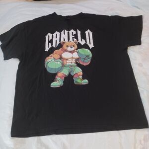 Canelo Alvarez Tee Fighting Bear Oso Boxing Graphic design Tee Size XL